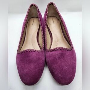 Land's End suede purple flats size 5.5B